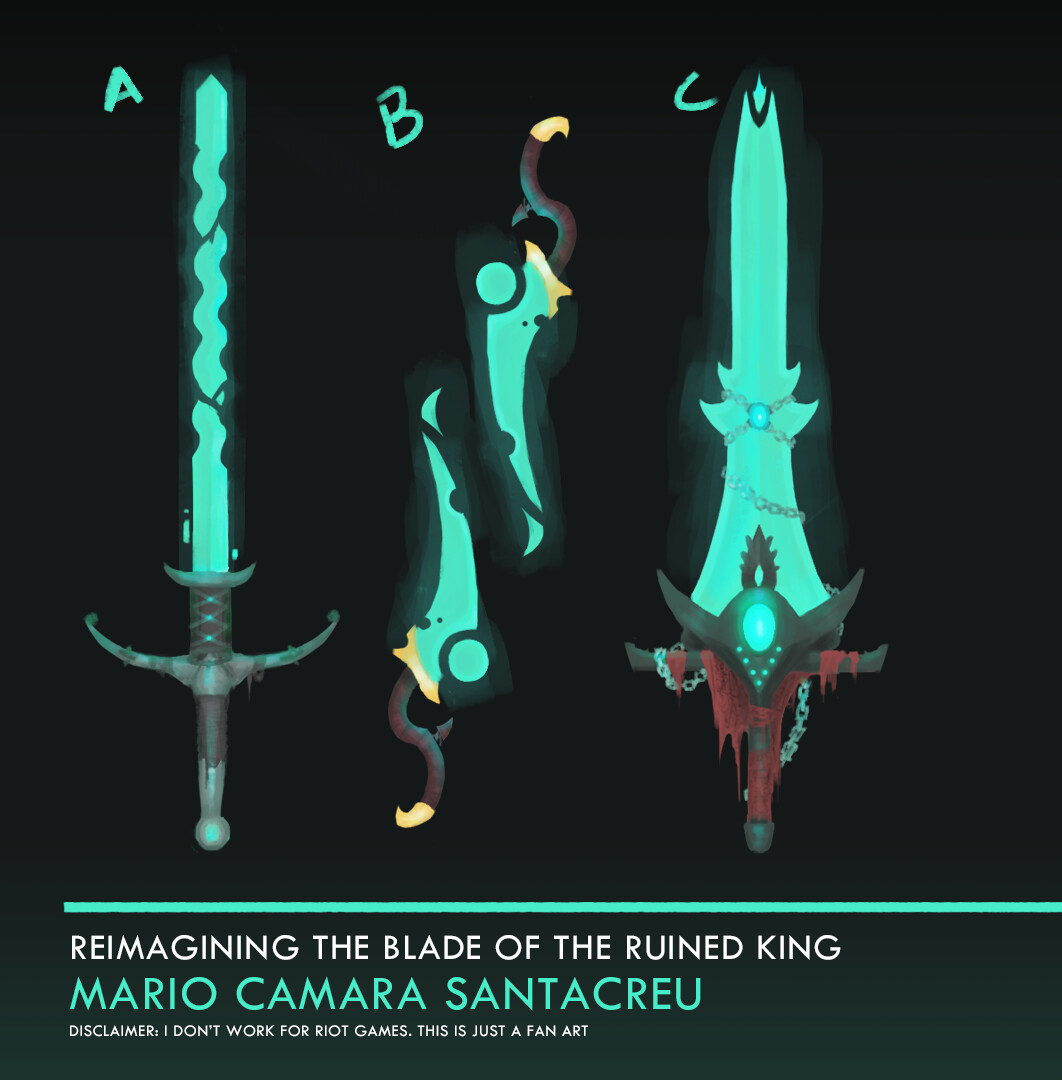 ArtStation REIMAGINING THE BLADE OF THE RUINED KING FROM LEAGUE OF LEGENDS