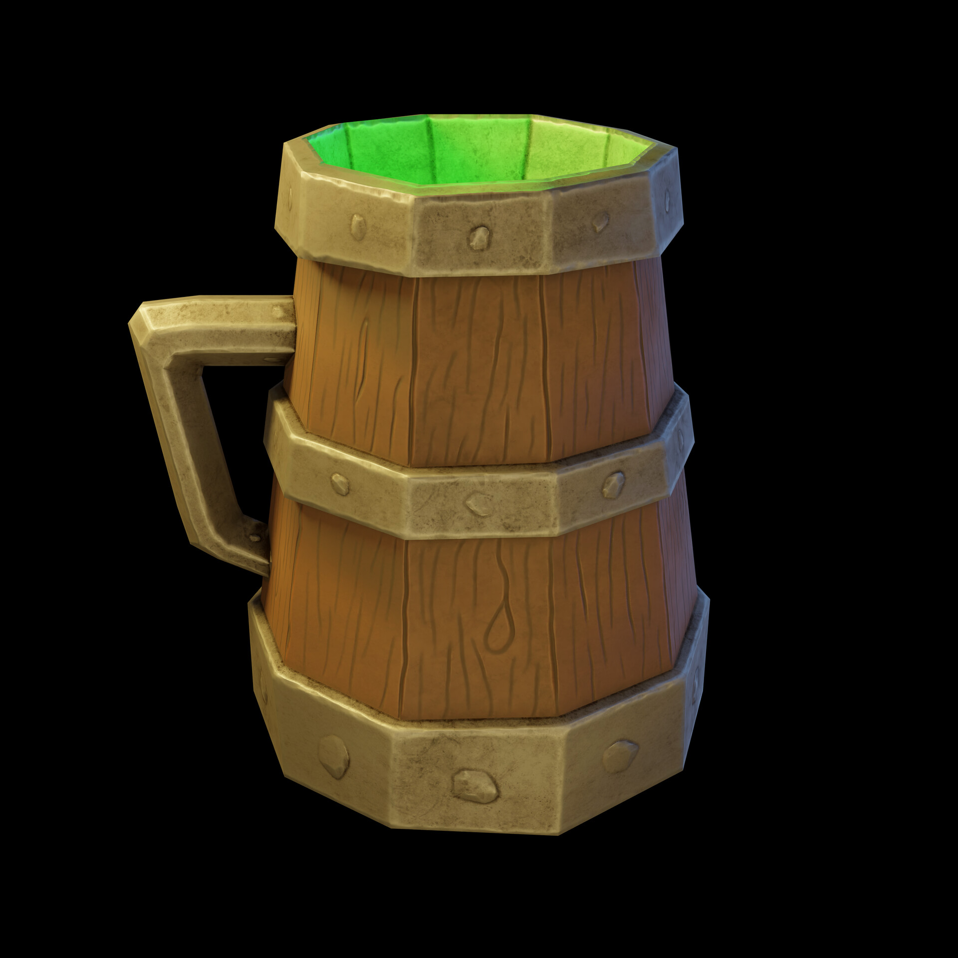 ArtStation - Stylized Beer Mug