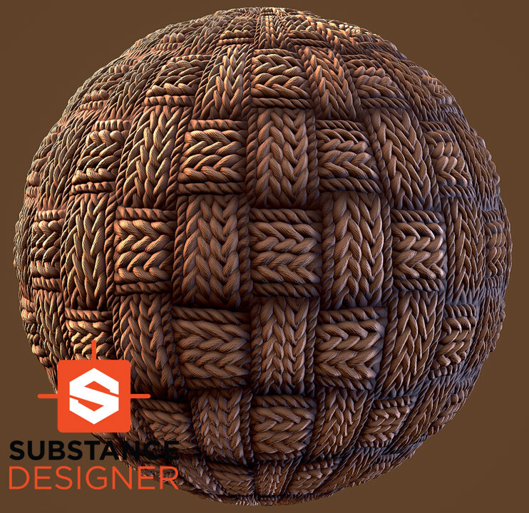 ArtStation - Stylized Rope Weave Pattern - Substance Designer