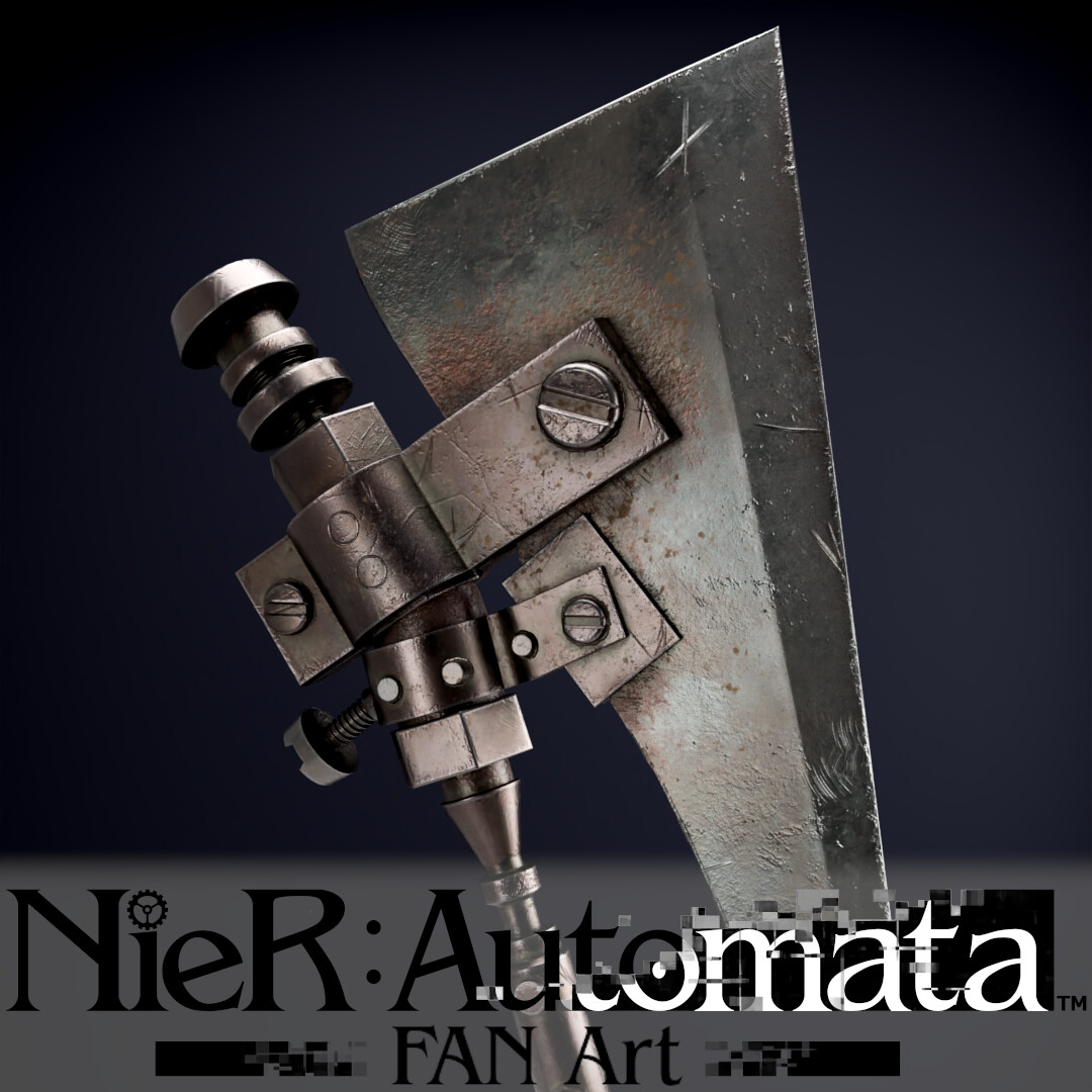 ArtStation Nier Automata Machine Axe