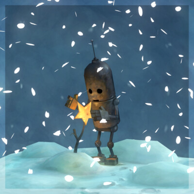 ArtStation - Robot snow globe (The Gift)