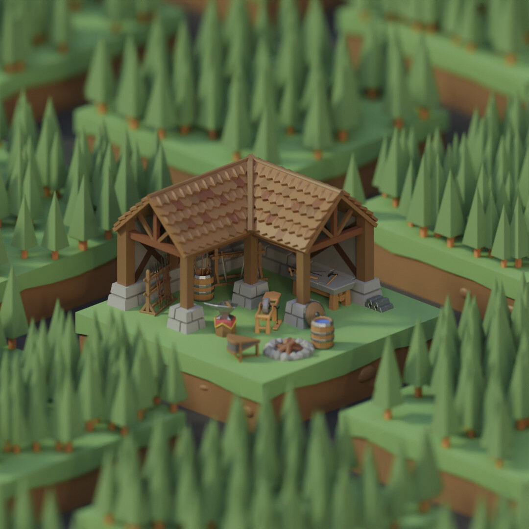 ArtStation - Low Poly Terrain