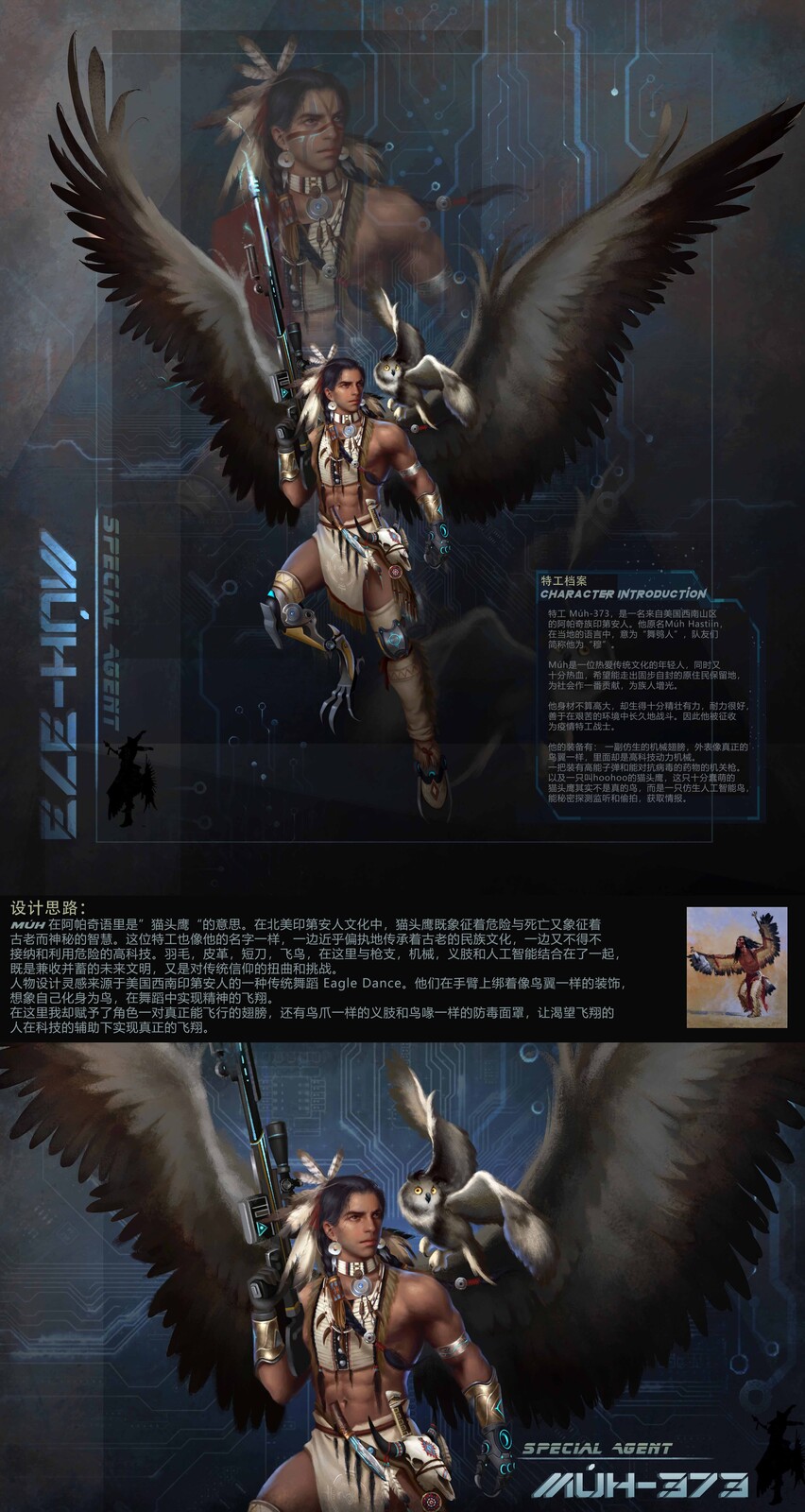 2020 7th Tencent University Art Competition- final round- Character Design: Special Agent Múh-373