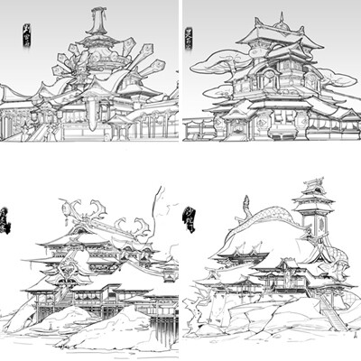 ArtStation - Some architectural sketches