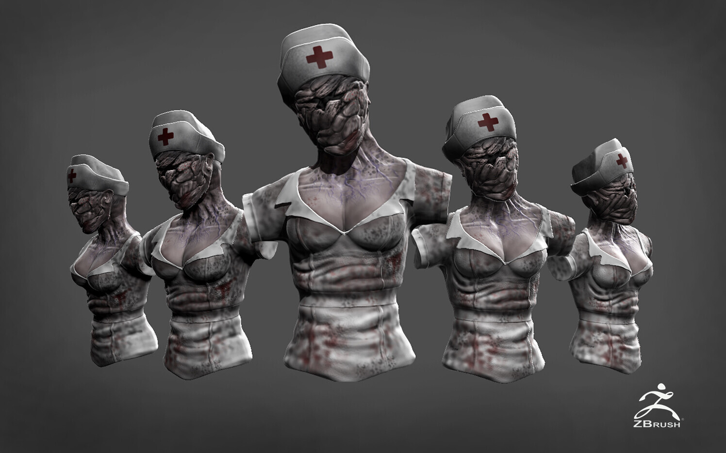 Silent Hill Nurse - Digital Sculpt 