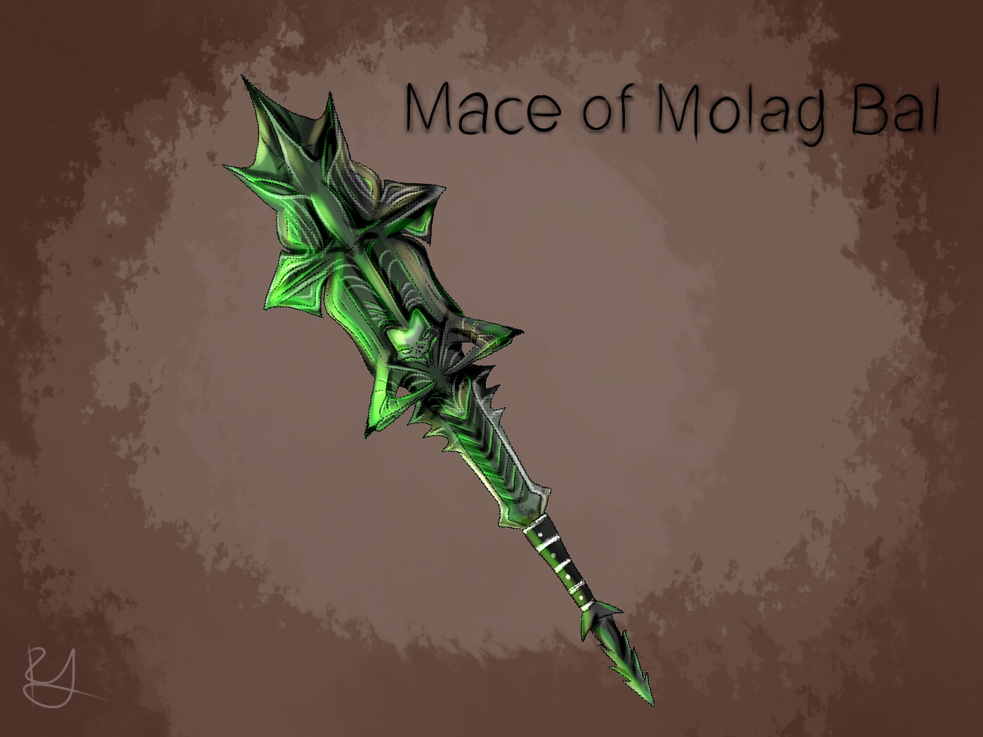 ArtStation Mace Of Molag Bal   Leigh Taffurelli Leigh Taffurelli 7 