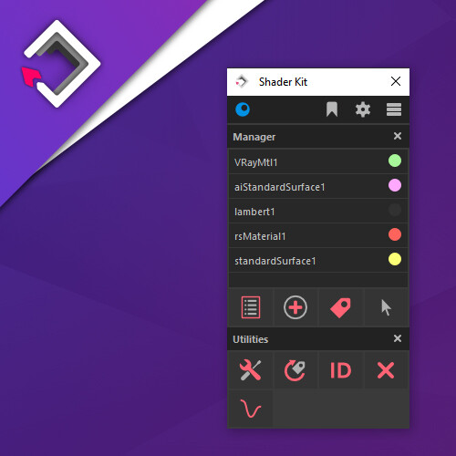 ArtStation - Python Tool for Maya: Shader Kit 2.0