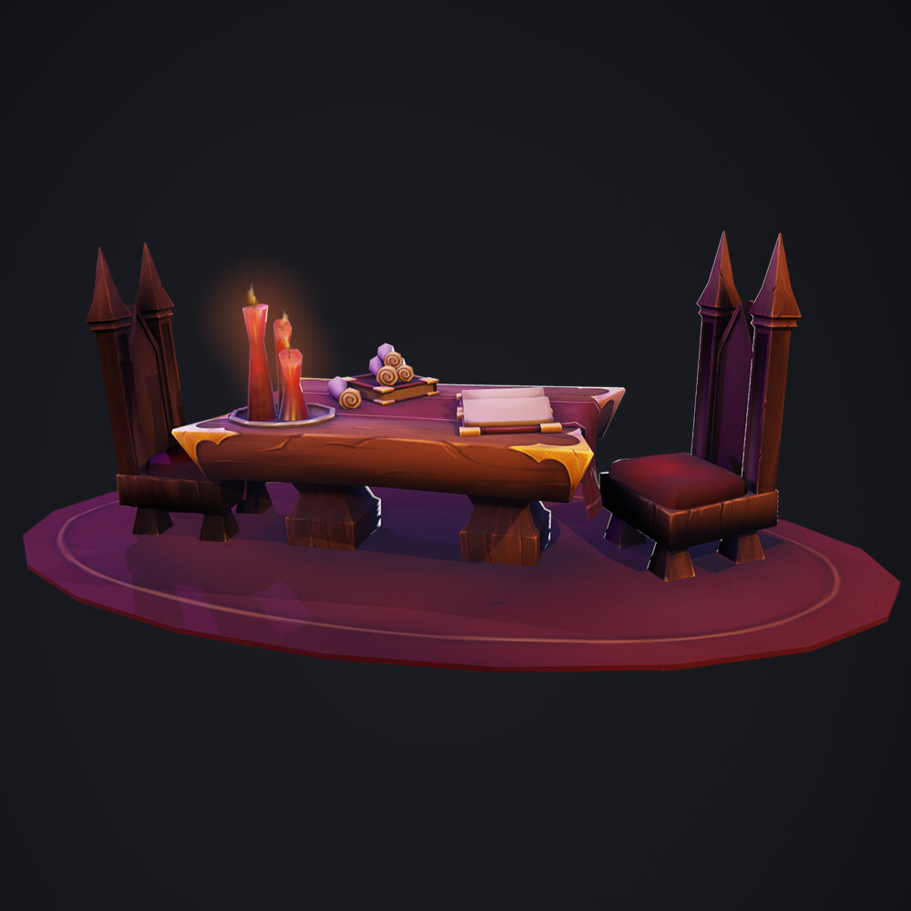 ArtStation Nathria Castle table Fan art