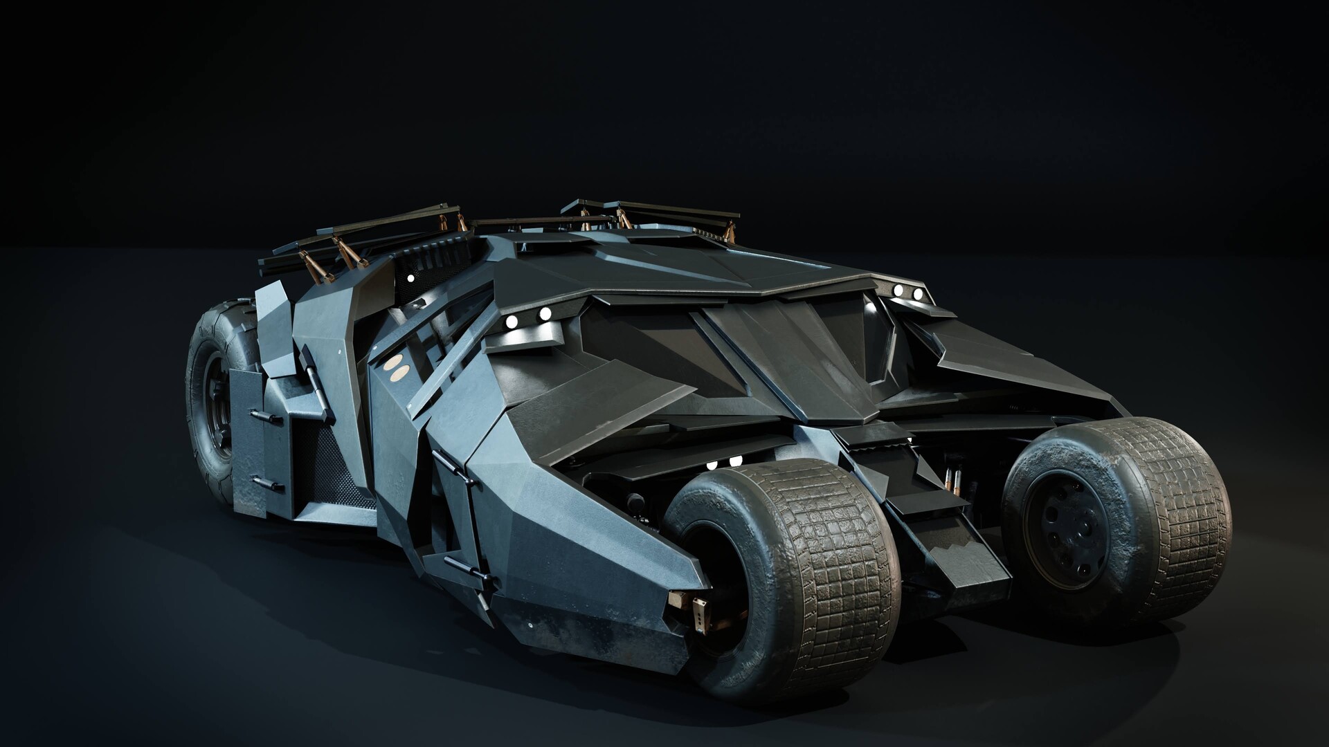 ArtStation - The Bat tumbler (High poly)