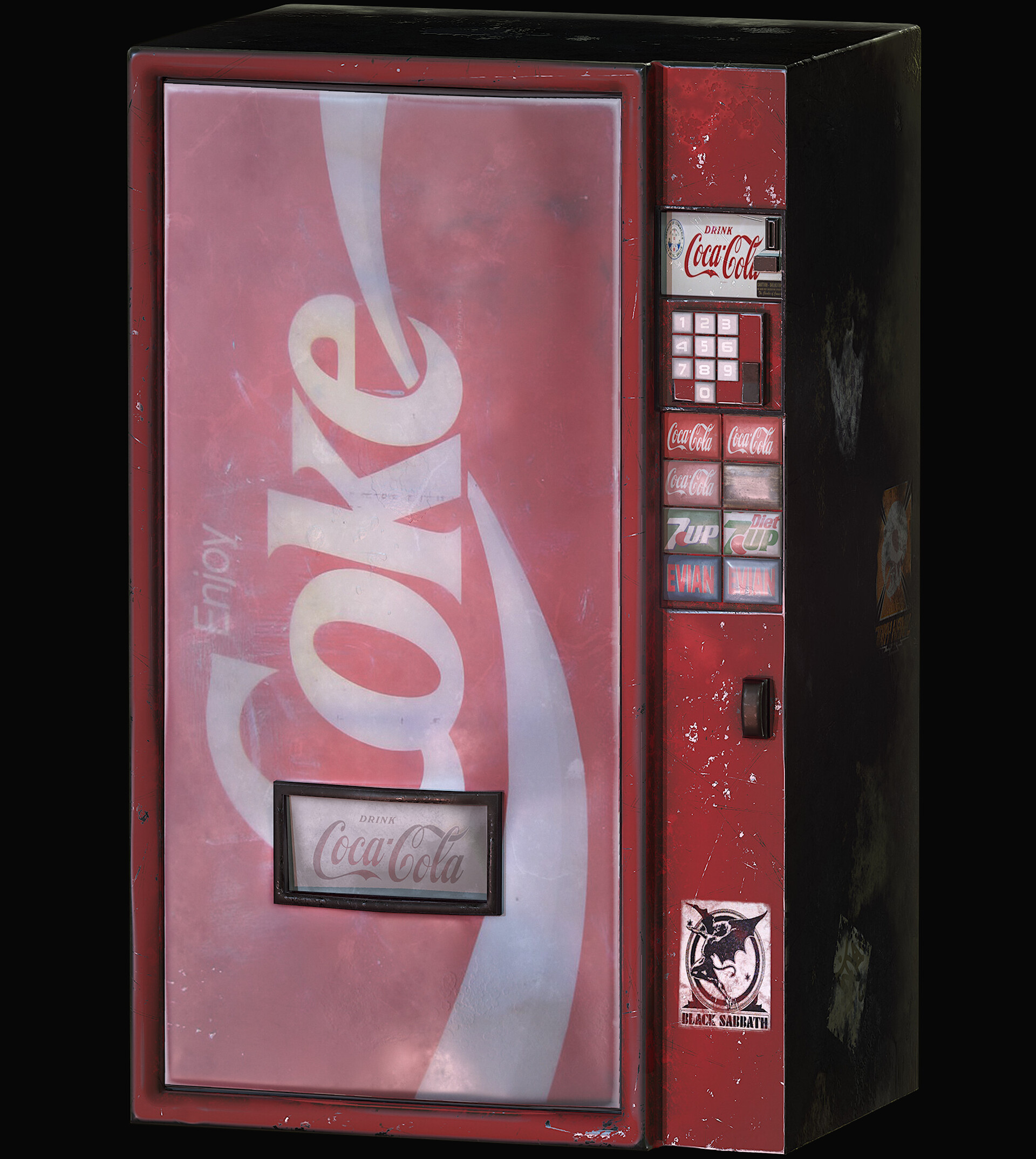 Artstation Coca Cola Vending Machine Lods 7031
