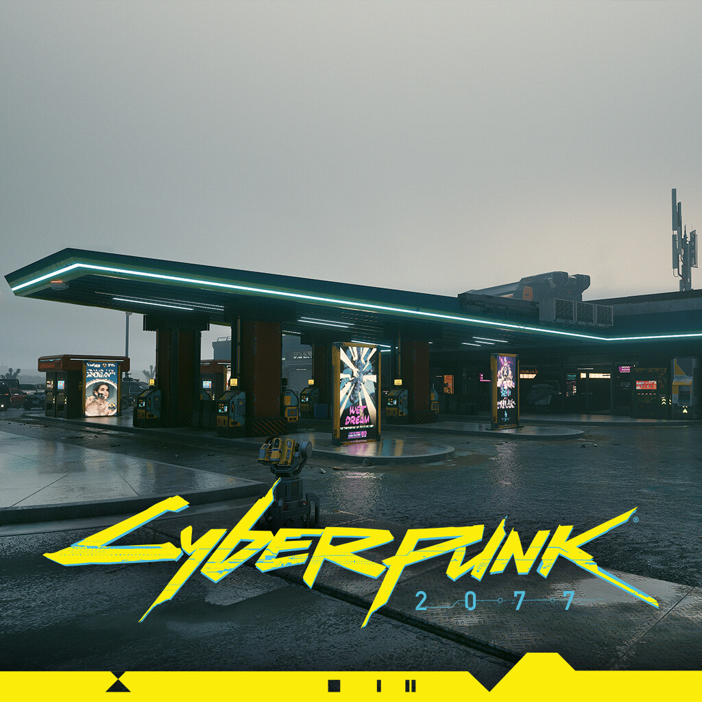 Cyberpunk 2077 - Michał Burnetko - Gas station