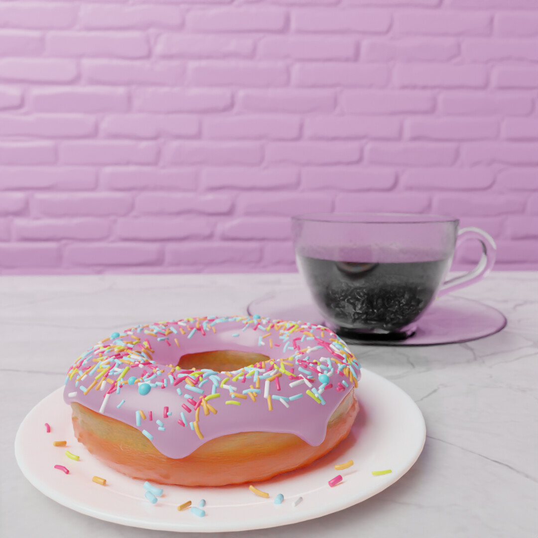 ArtStation Donut On Blender First Render Based On Blender Guru   Khushal Sharma Khushal Sharma Final 