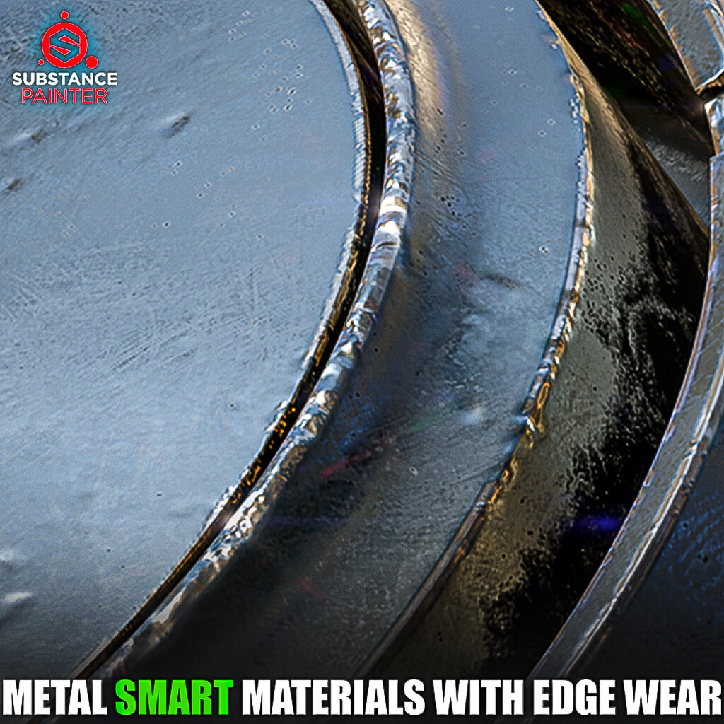 ArtStation - Metal Smart Materials with Edge Wear (Substance Painter)