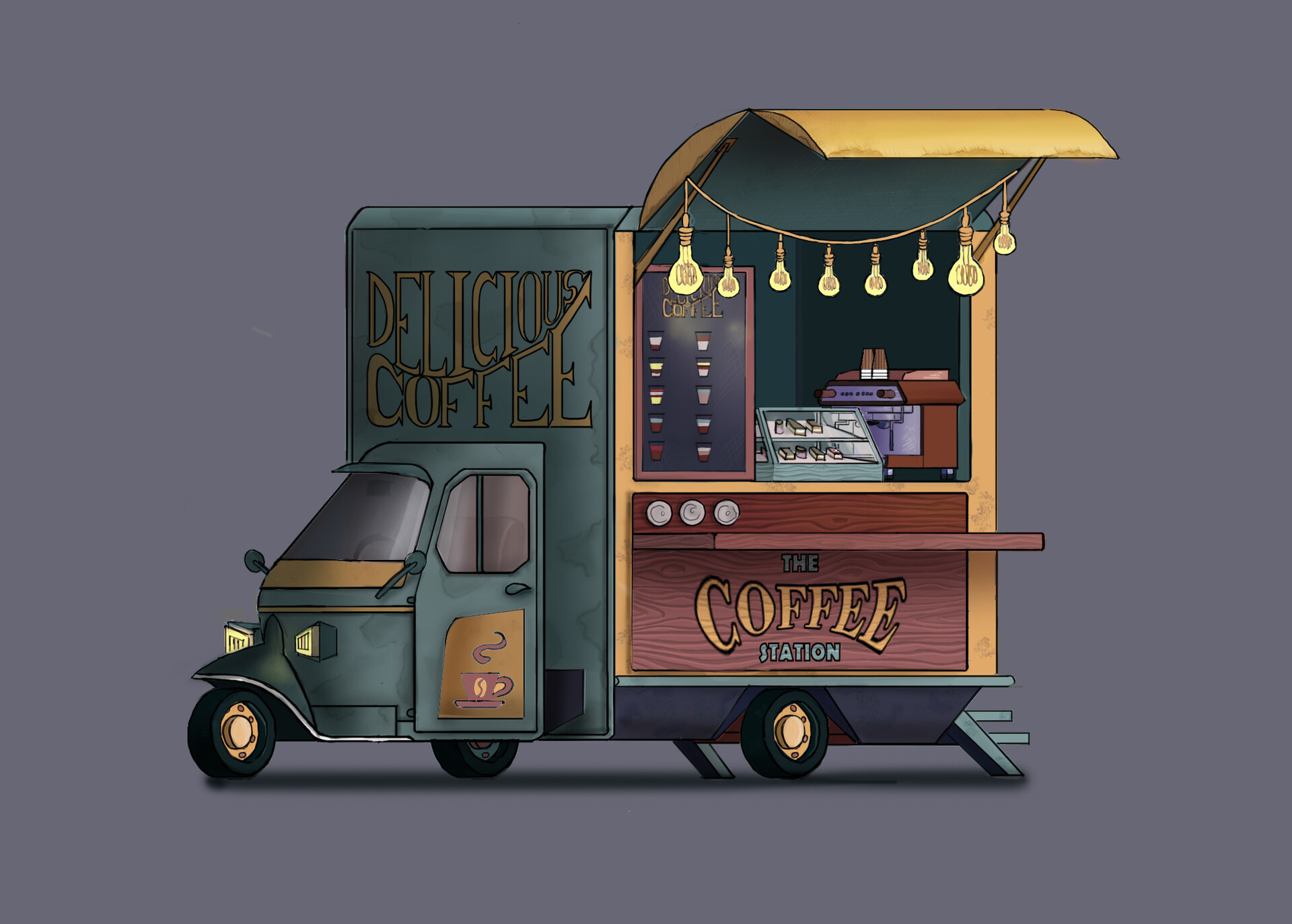 Artstation - Old Foodtruck