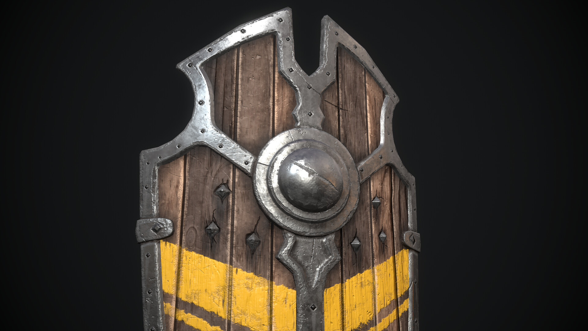 ArtStation Medieval Kite Shield   Tam Nguyen Tam Nguyen Screenshot005 