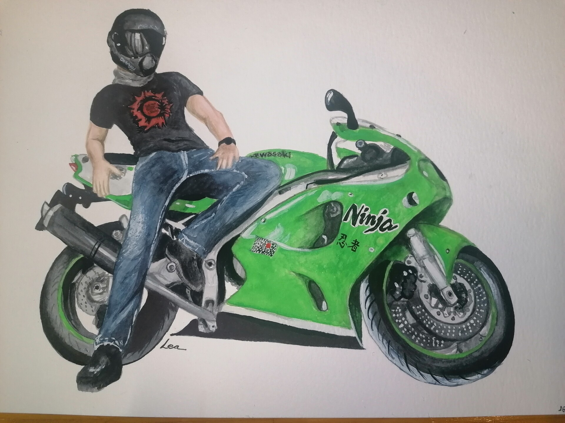 Kawasaki ninja zx 10r drawing | How to draw bike | uk07 rider @uk07rider -  YouTube