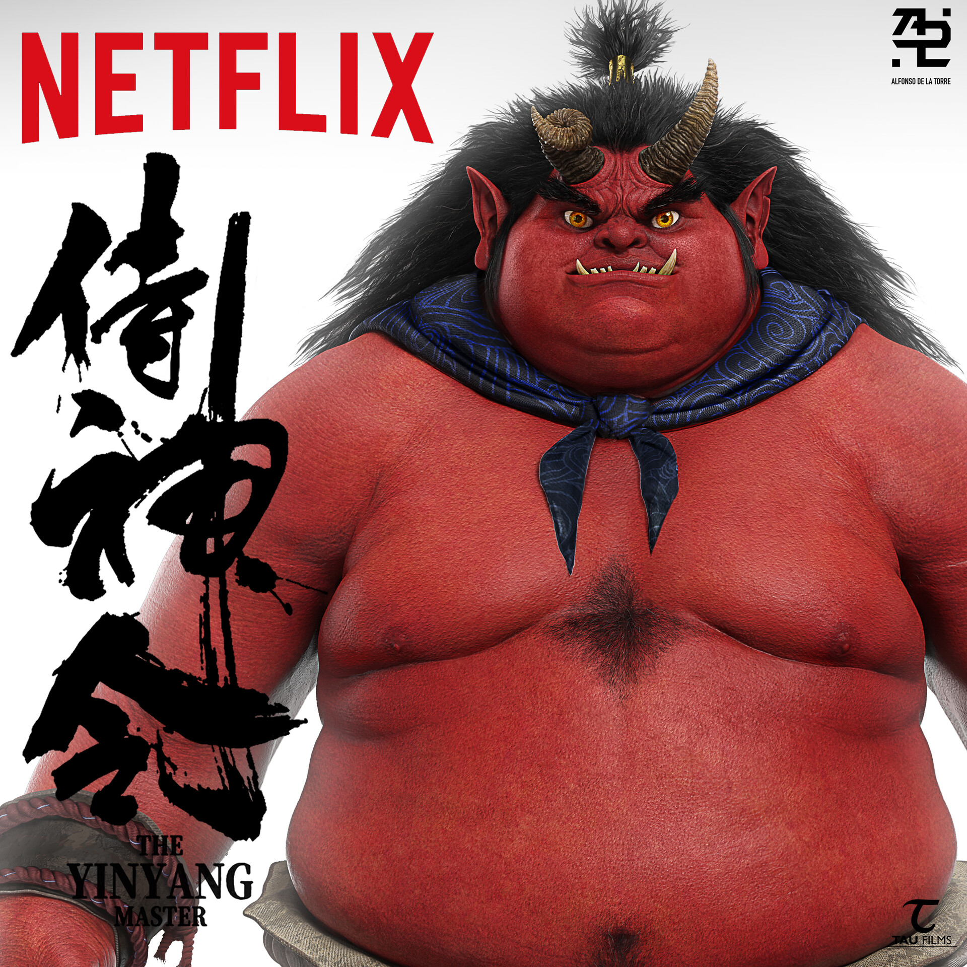 Artstation Big Red Monster For The Yin Yang Master Movie On Netflix Alfonso De La Torre