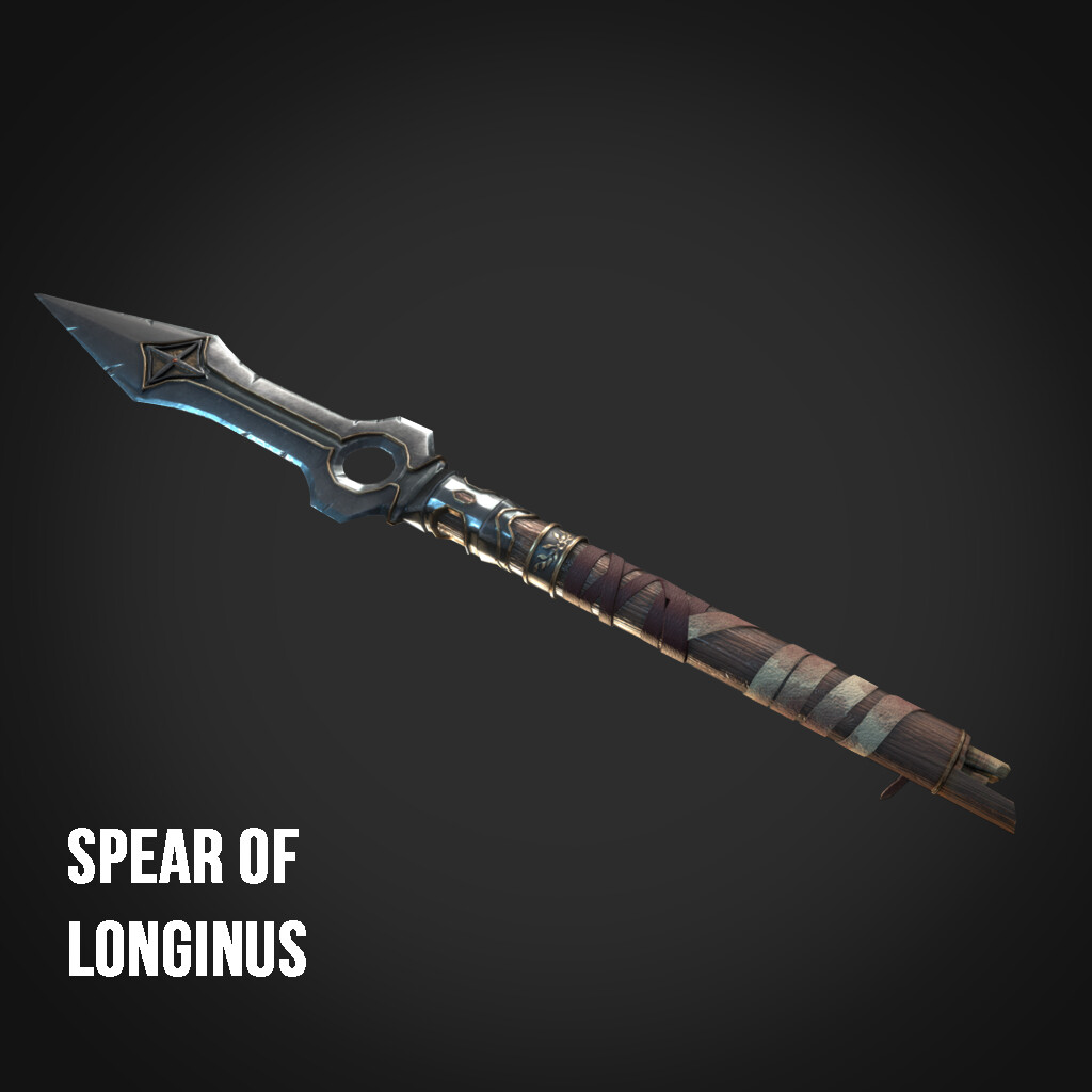 ArtStation Spear Of Longinus Game Ready Asset   Larry Lebon Larry Lebon Thumb 