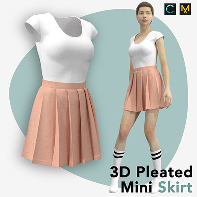 Pleated mini outlet skirt sims 4