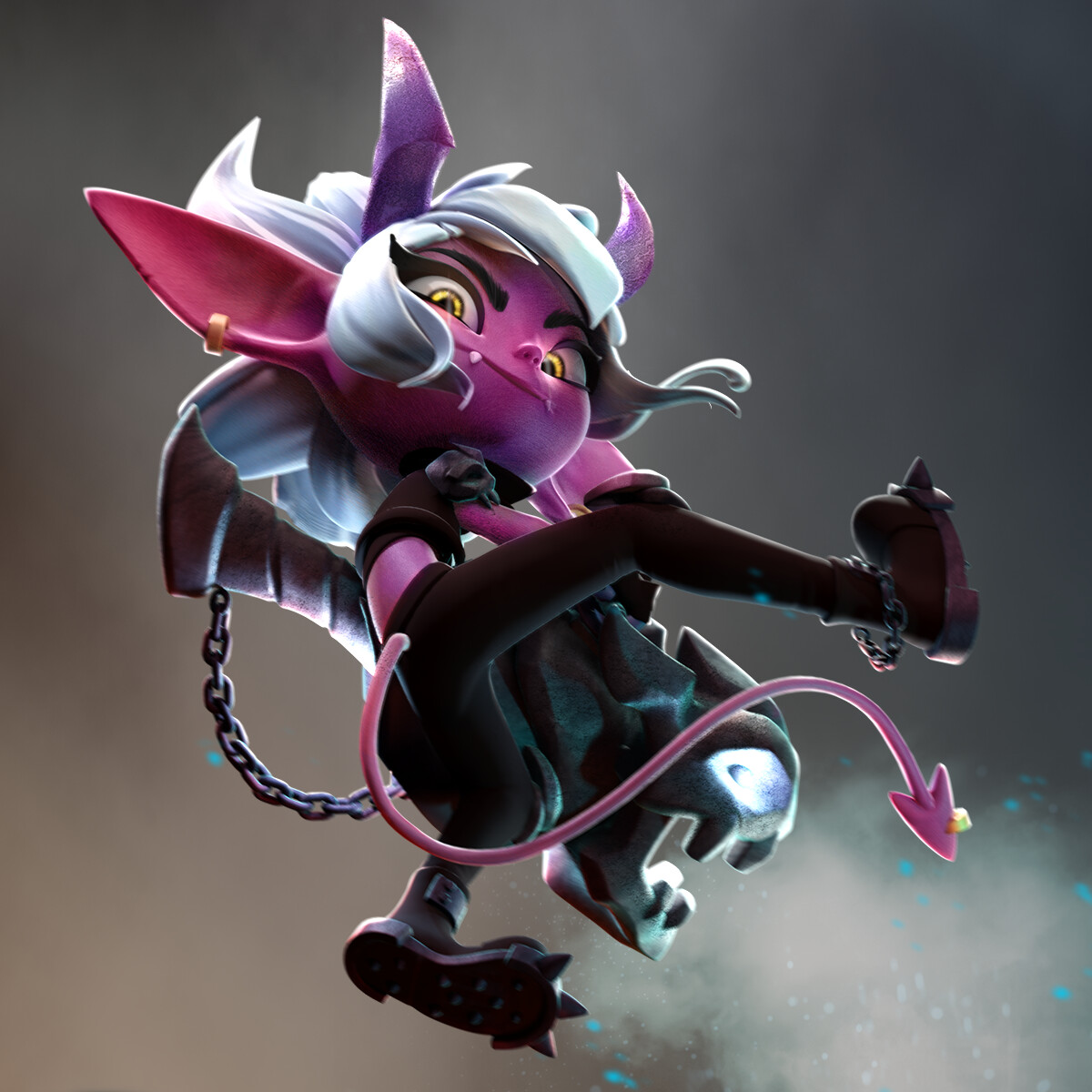 ArtStation Little Demon Tristana fanart