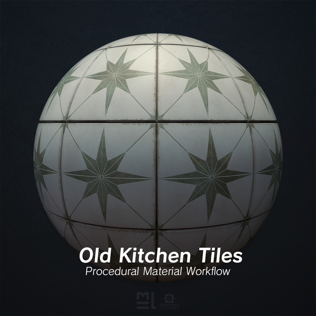 Old Kitchen Tiles - Procedural Material