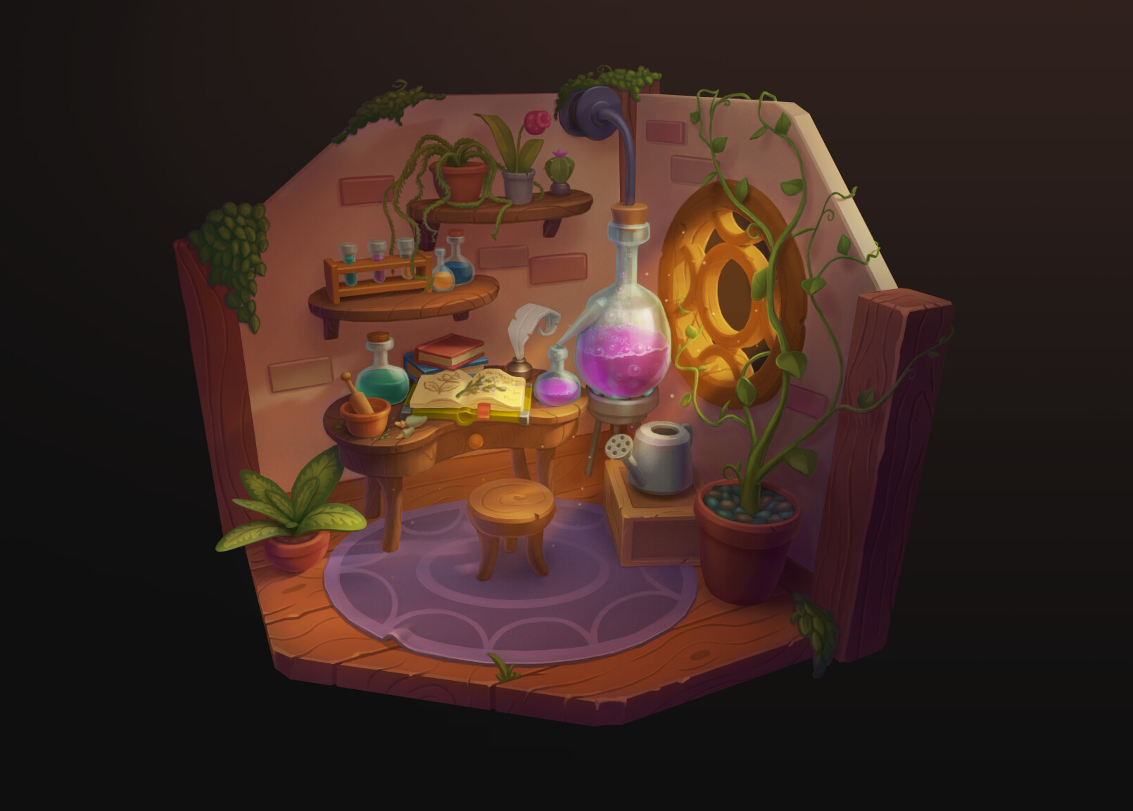 ArtStation - Herbalist's cabinet