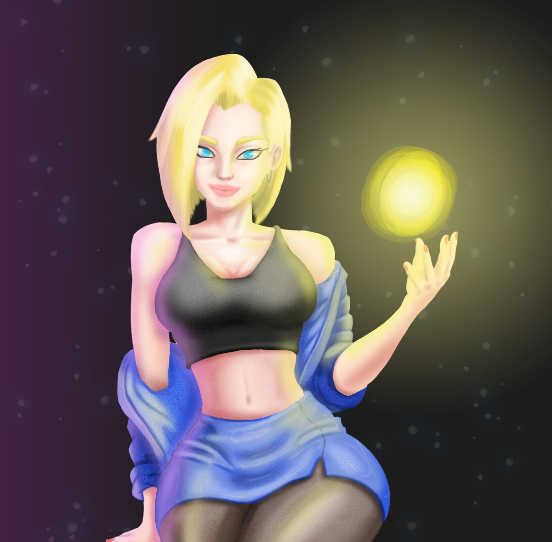 Artstation Android 18 Dragonball 