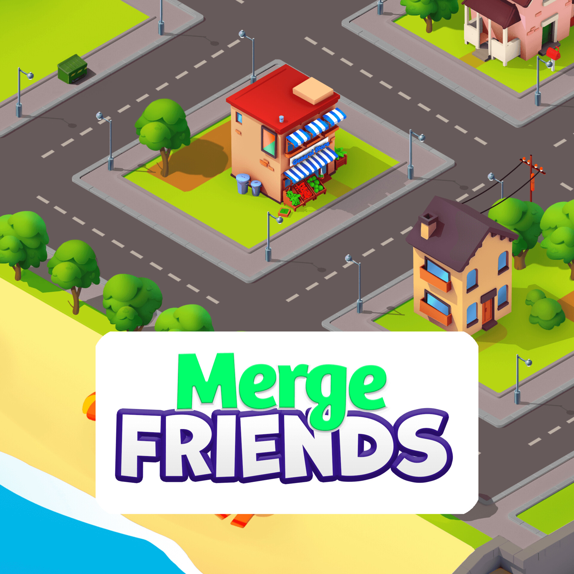 ArtStation Merge Friends Town Map