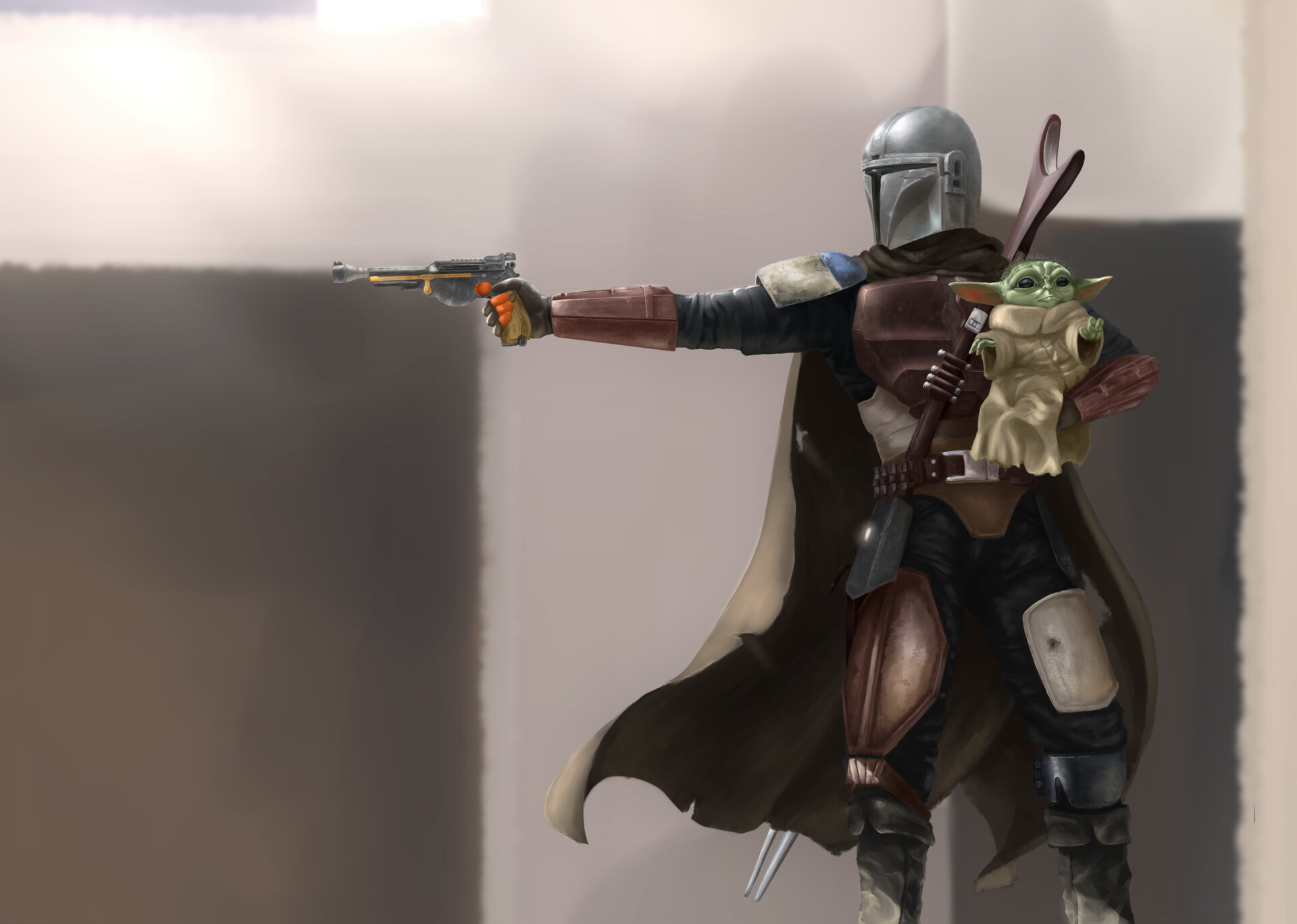 ArtStation - Mandalorian and Grogu