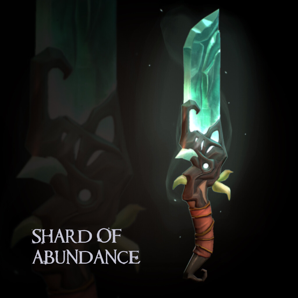 ArtStation - Shard Of Abundance - Stylized Fantasy Dagger