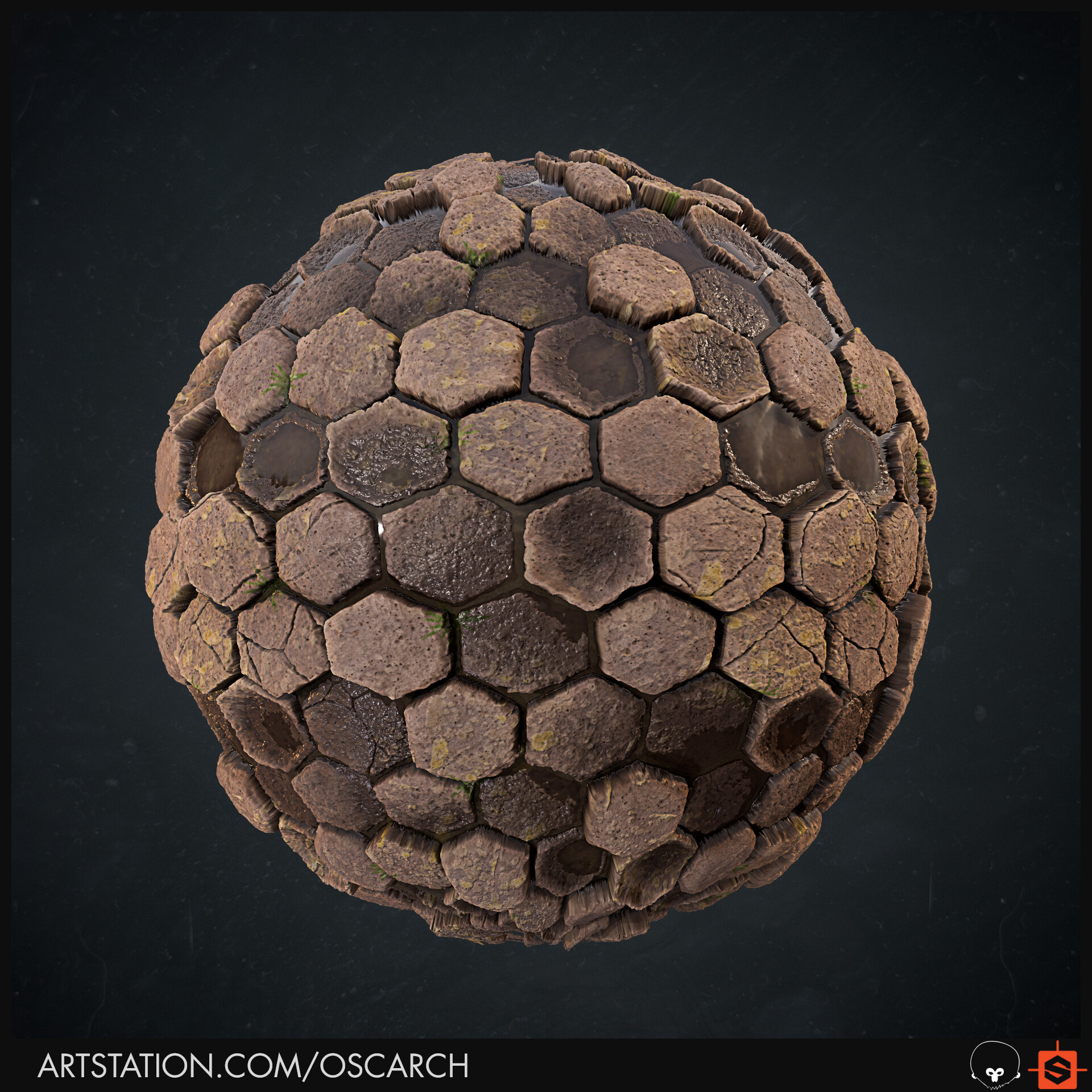 ArtStation - Giant's Causeway Material : My first PBR material