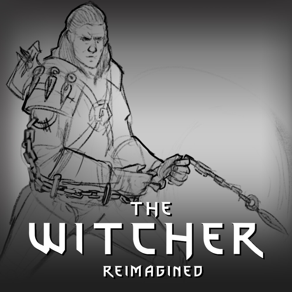 ArtStation The Witcher Reimagined Geralt's Chain Knife