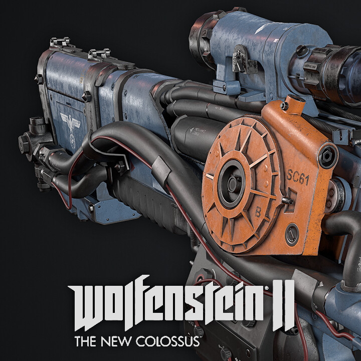 ArtStation Wolfenstein 2 Laserkraftwerk Rifle