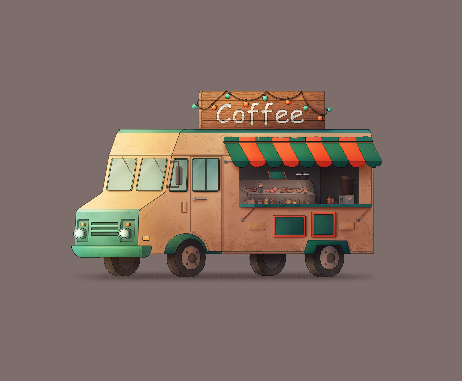 ArtStation - Food Truck Concept Art