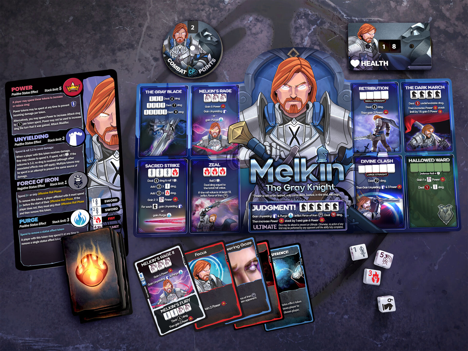 ArtStation Dice Throne Special Edition Barbarian vs Gray Knight