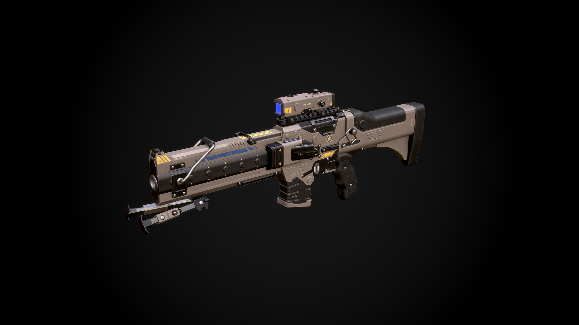 ArtStation Gauss Rifle 2, Scifi rifle