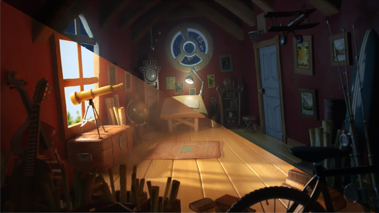 ArtStation - The Attic - Lighting Practice