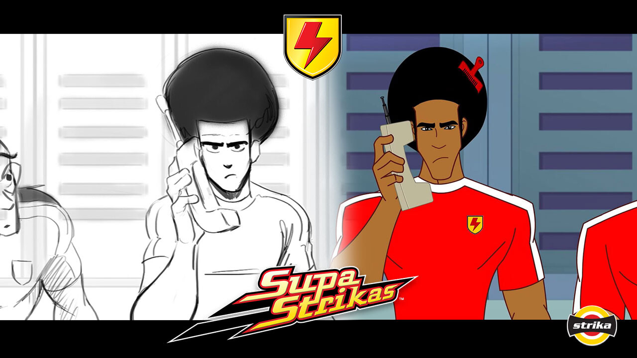 Artstation Supa Strikas Ep 62 Cool Joe And The Comet Storyboards Mysterious Phone Call Scene Kwabena Sarfo