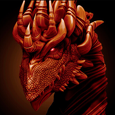 ArtStation - Dragon sculpture