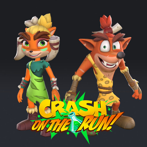 King Crash Bandicoot: On the Run! Art Blast - ArtStation Magazine