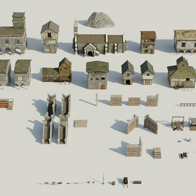 Da Vinci - Medieval Village Asset Pack