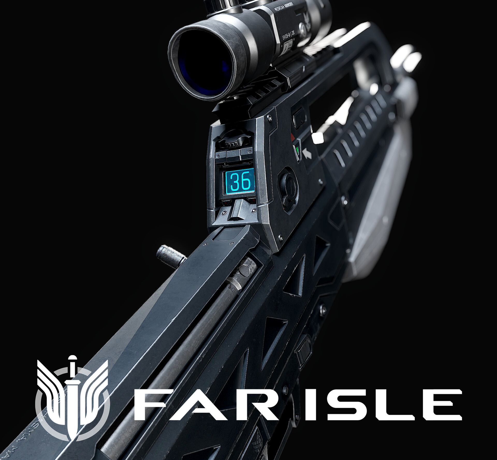 ArtStation - Halo BR55 Battle Rifle - Far Isle