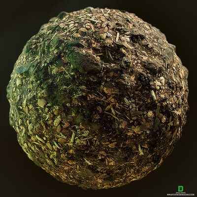PBR -FOREST SOIL, GROUND, MUD, TWINGS - 4K MATERIAL