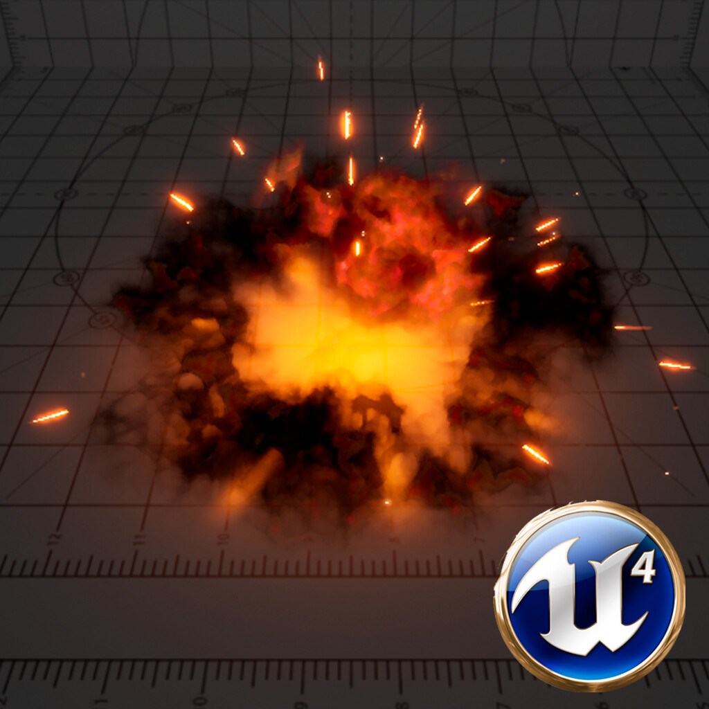 ArtStation - Unreal VFX Fire Explosion