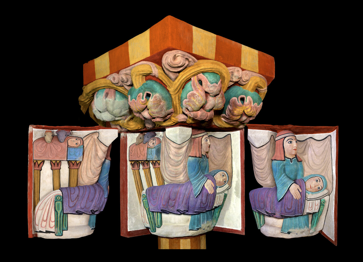 Digital restoration of the polychromies / Huesca museum