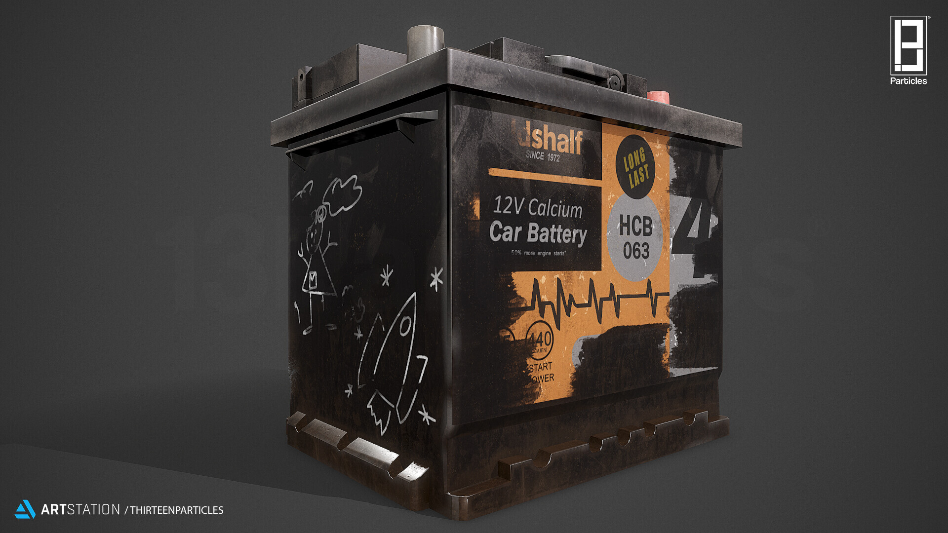 ArtStation - Car Battery