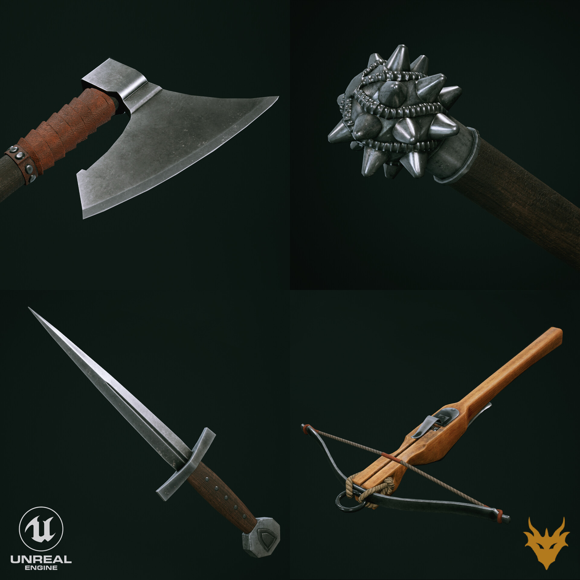 ArtStation - 12th Century European Weapons Set