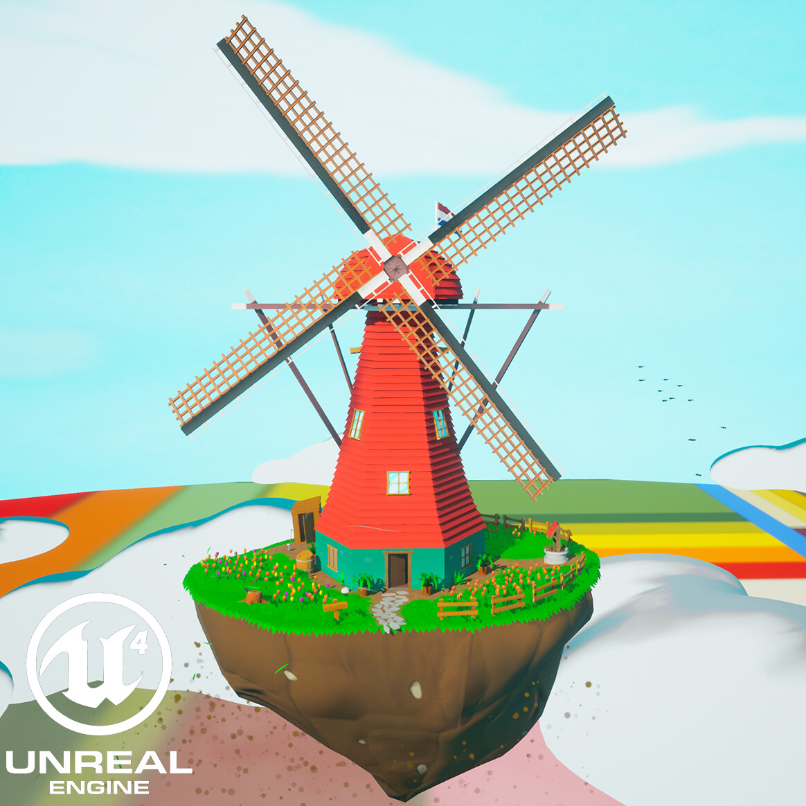 ArtStation - Floating Windmill Island Unreal Engine 4, James Cashmore