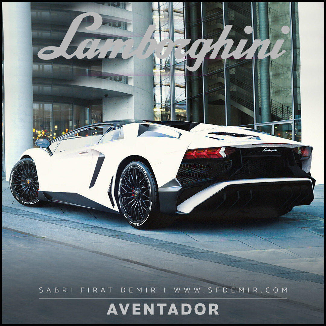 Lamborghini Aventador White Concept