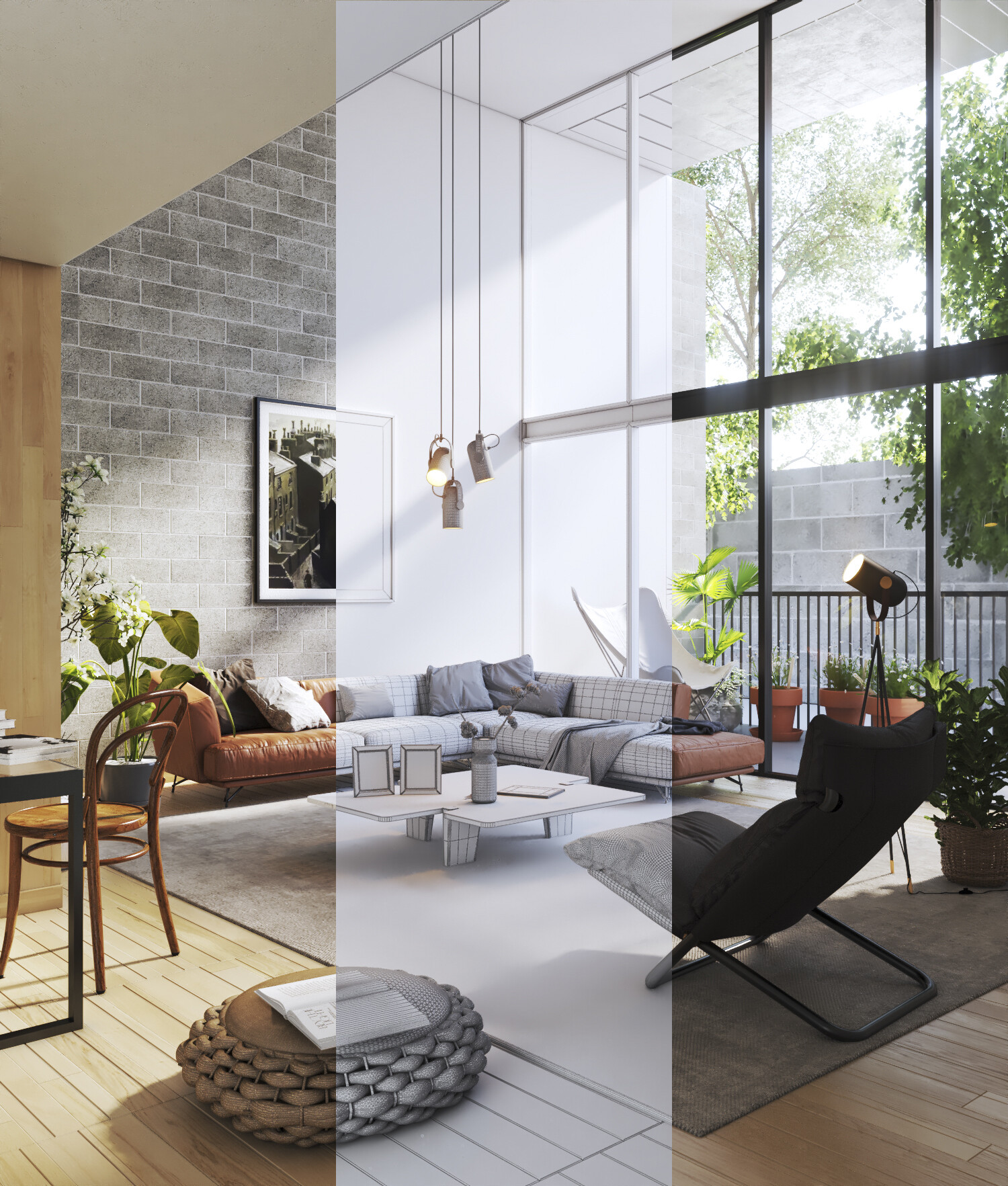 ArtStation - High Ceiling Living Breakdown